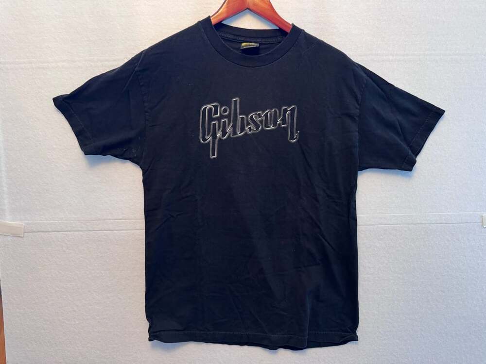 Gibson Logo T-Shirt Black Graphic Guitar Tee